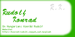 rudolf konrad business card